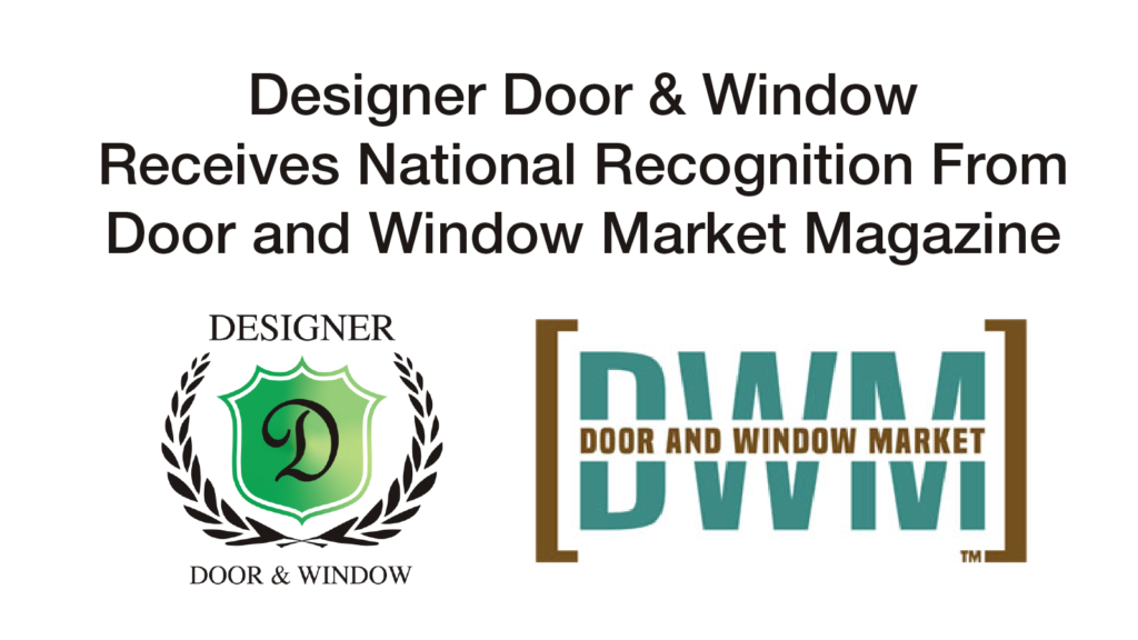 Door and Window Market Magazine Recognition