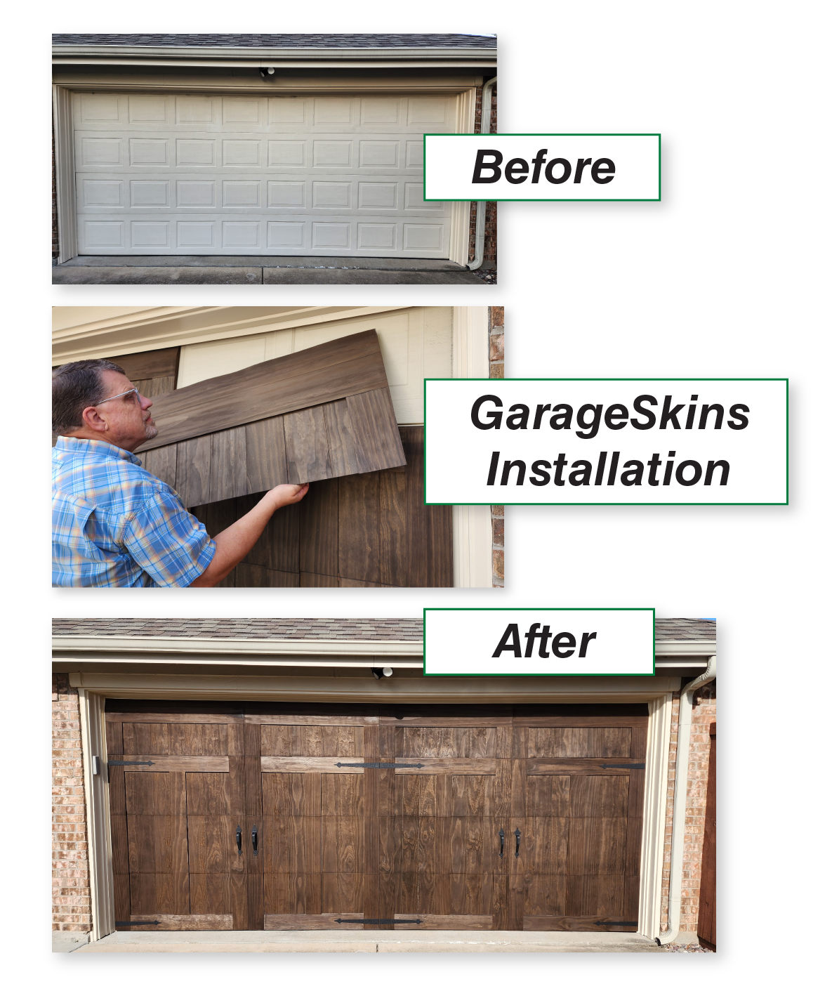 GarageSkins Before and After